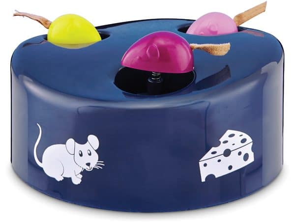 interactive mouse pounce cat toy
