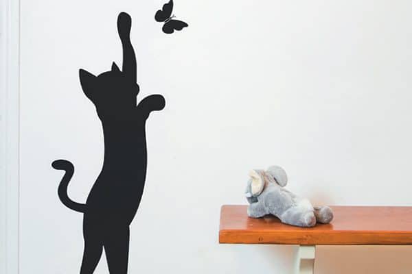 Black Cat Art Décor 11 Items Purrfect For Your Home Catster Nutmeg Wall Stickers Black Cat Sticker