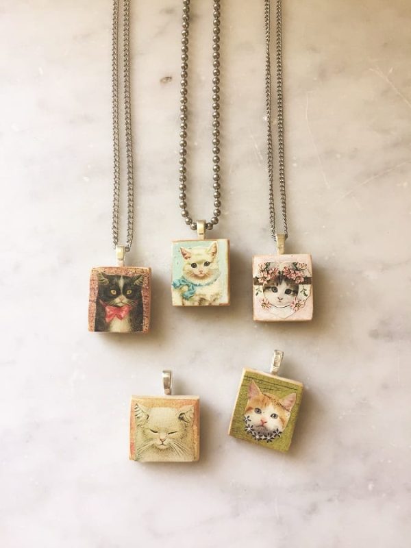 scrabble tile pendant