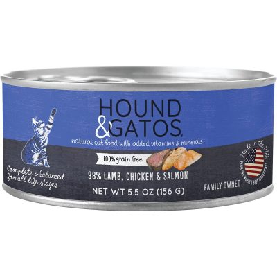 Hound & Gatos Lamb, Chicken & Salmon Cat Food