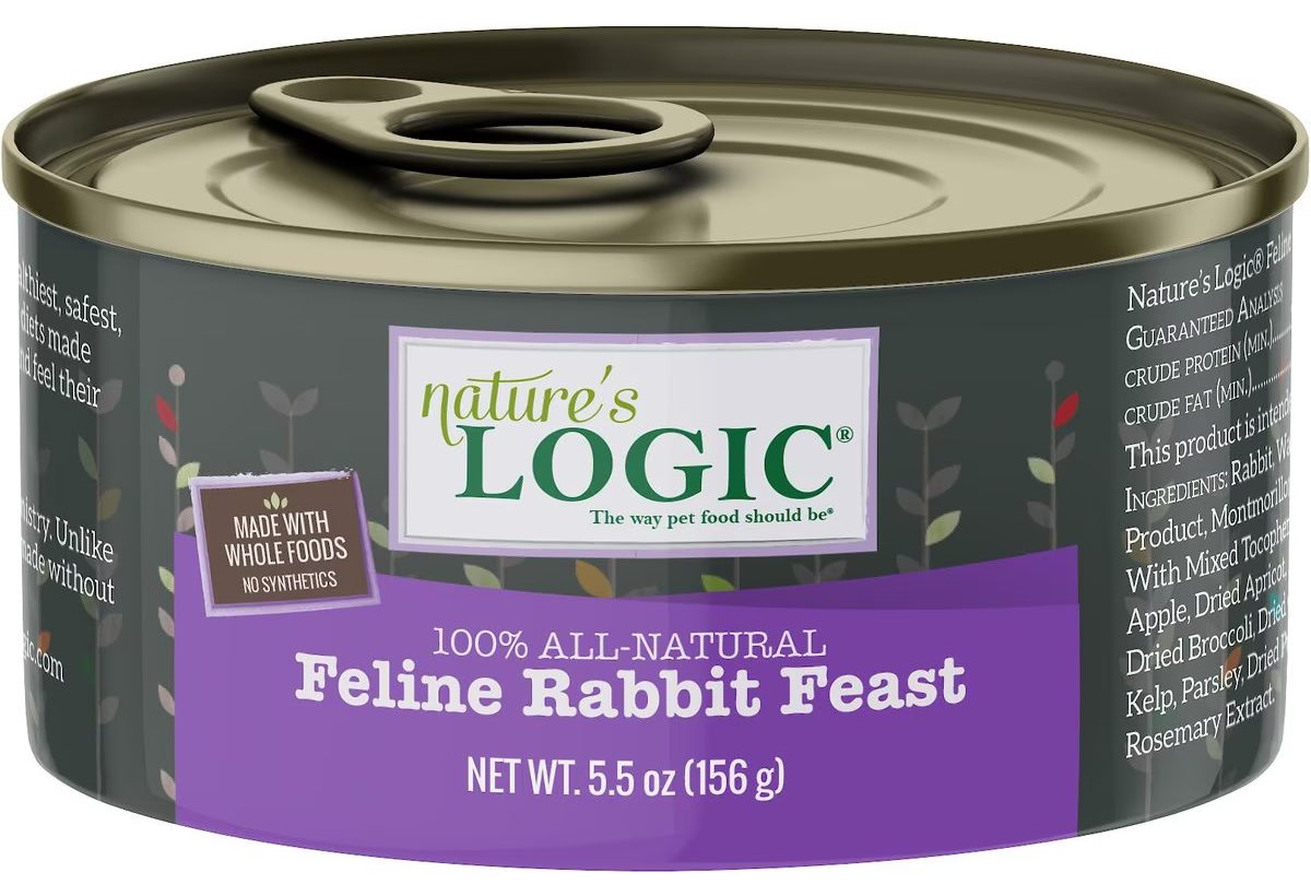 Nature's Logic Feline Rabbit Feast Grain-Free Canned Cat Food