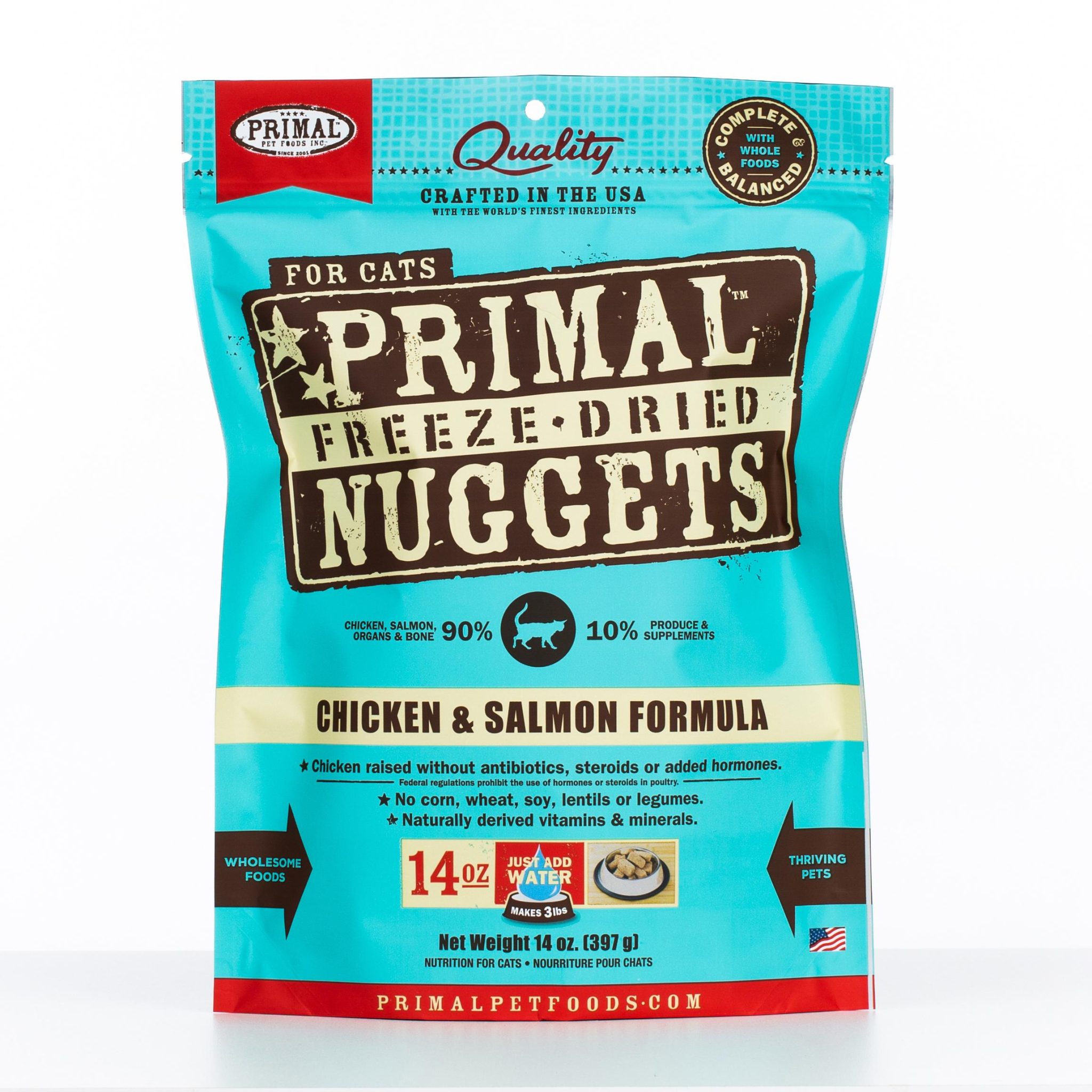Primal Chicken & Salmon Formula Raw Freeze-Dried Nuggets