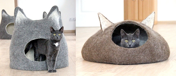 cat bed cave cocoon