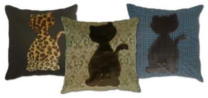 pillows with cats on them