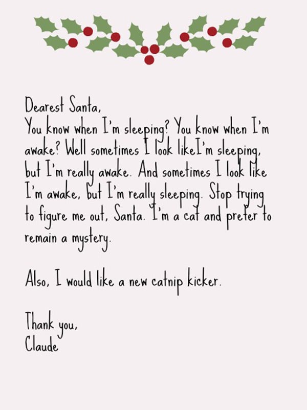 Printable Letters To Santa Claus Template | DocTemplates