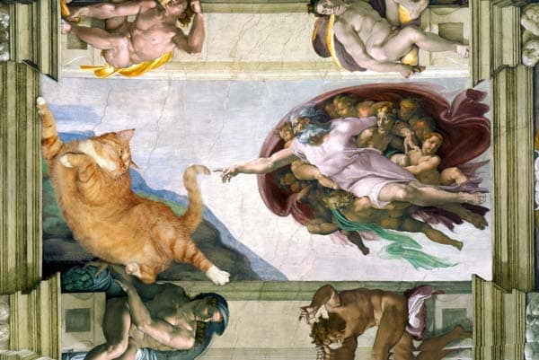 Michelangelo, "The Creation of Adam." (Courtesy Svetlana Petrova)