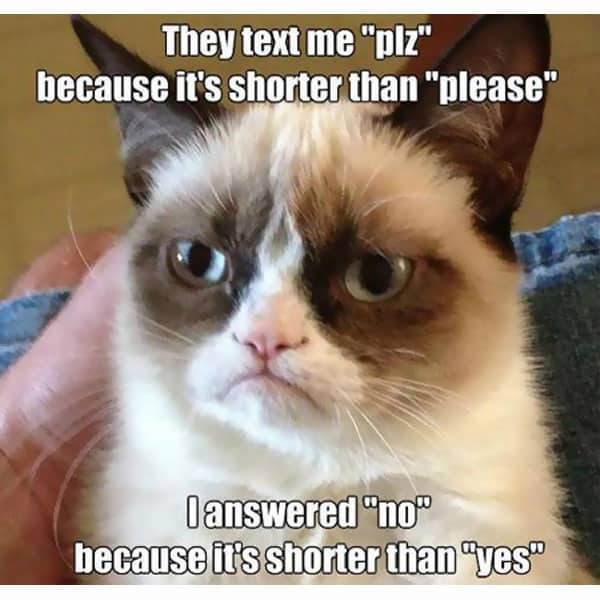 no is shorter than yes meme posted by idisagreewithmymind