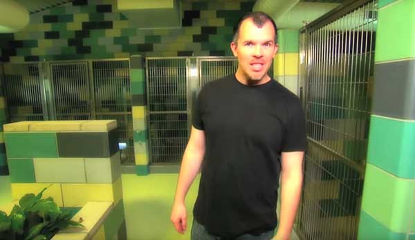 Steve Connell filmed his poem in a shelter that wasn't yet open.