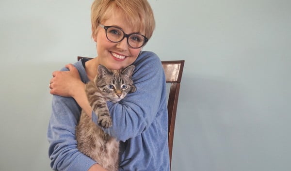 Ghost Cat is like my teddy bear.