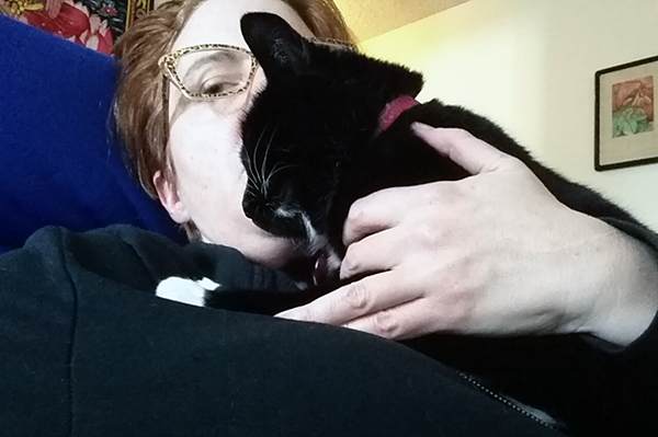 I missed snuggling with Tara!