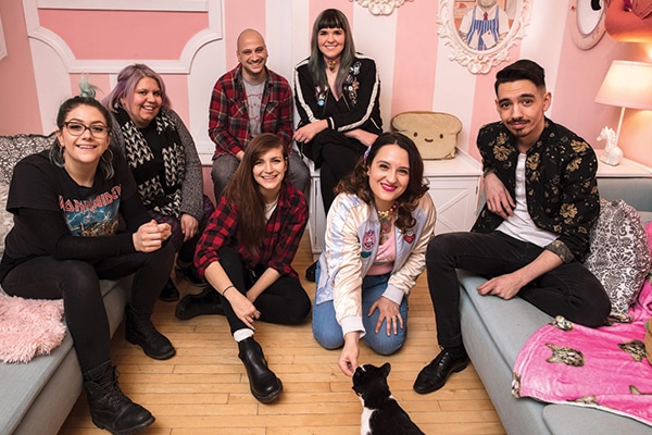 Kawaii cat cafe in Philadelphia, Pennsylvania.