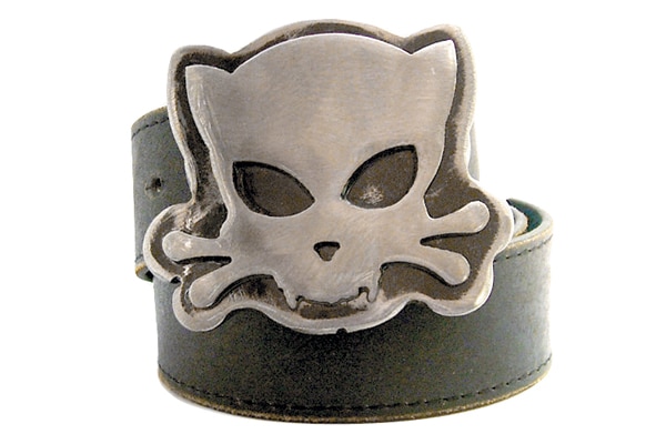 Outlaw Kritters' cat belt buckle.