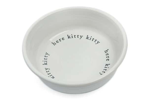 Sylvester & Co.'s Here Kitty Food Bowl.