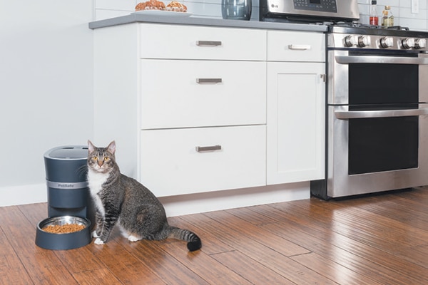 Automatic pet feeder.