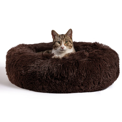 Best Friends by Sheri Calming Shag Fur Cat Bed