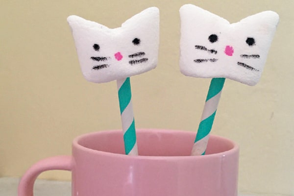 Kitty marshmallows.