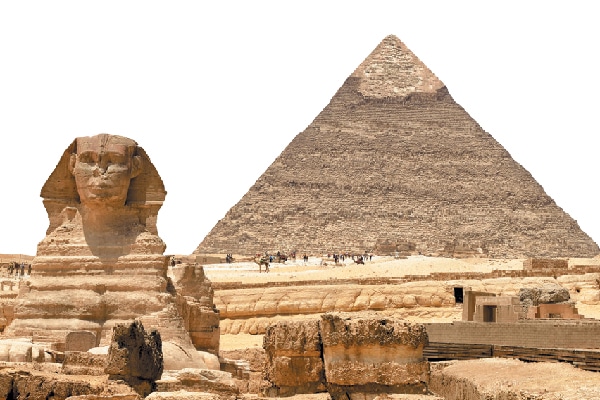 Egyptian ruins. 