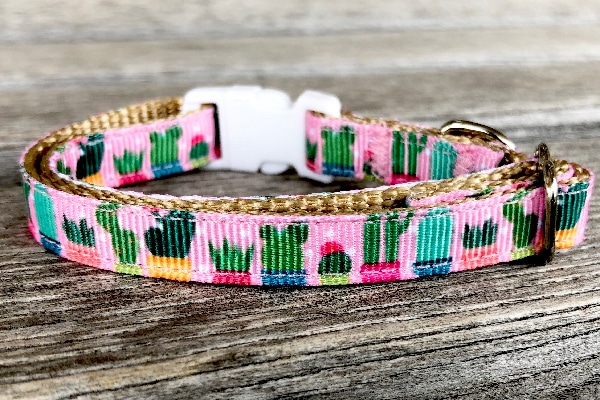 Cactus Cat Collar, A JoyFul Bird ($12).