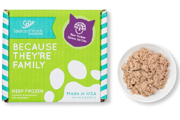 Balanced Blends raw cat treats.