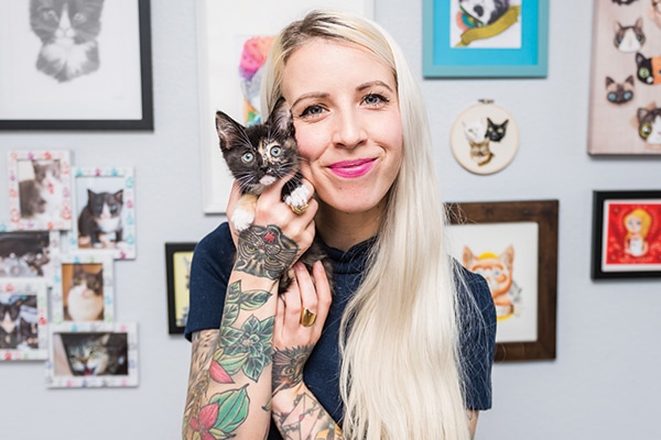 Hannah Shaw, Kitten Lady, co-founded the nonprofit The Orphan Kitten Club.