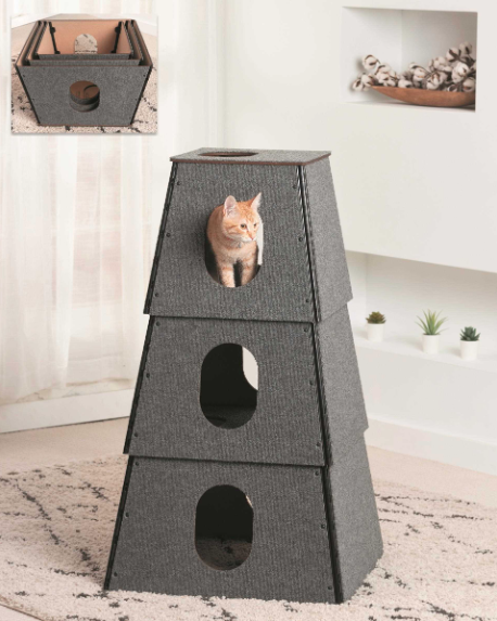 Modern 3 Tier Cat Stack