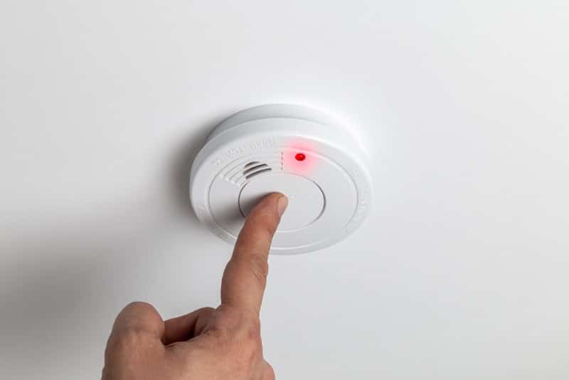 Testing home smoke alarm detector