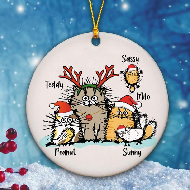 PURRFECT CATMAS ORNAMENT 
