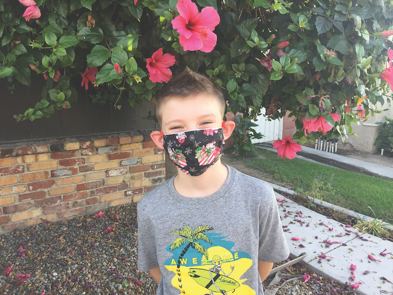 Christmas Kitty Face Masks