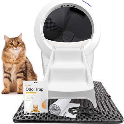 Litter-Robot 4 with Step & Core Accessories