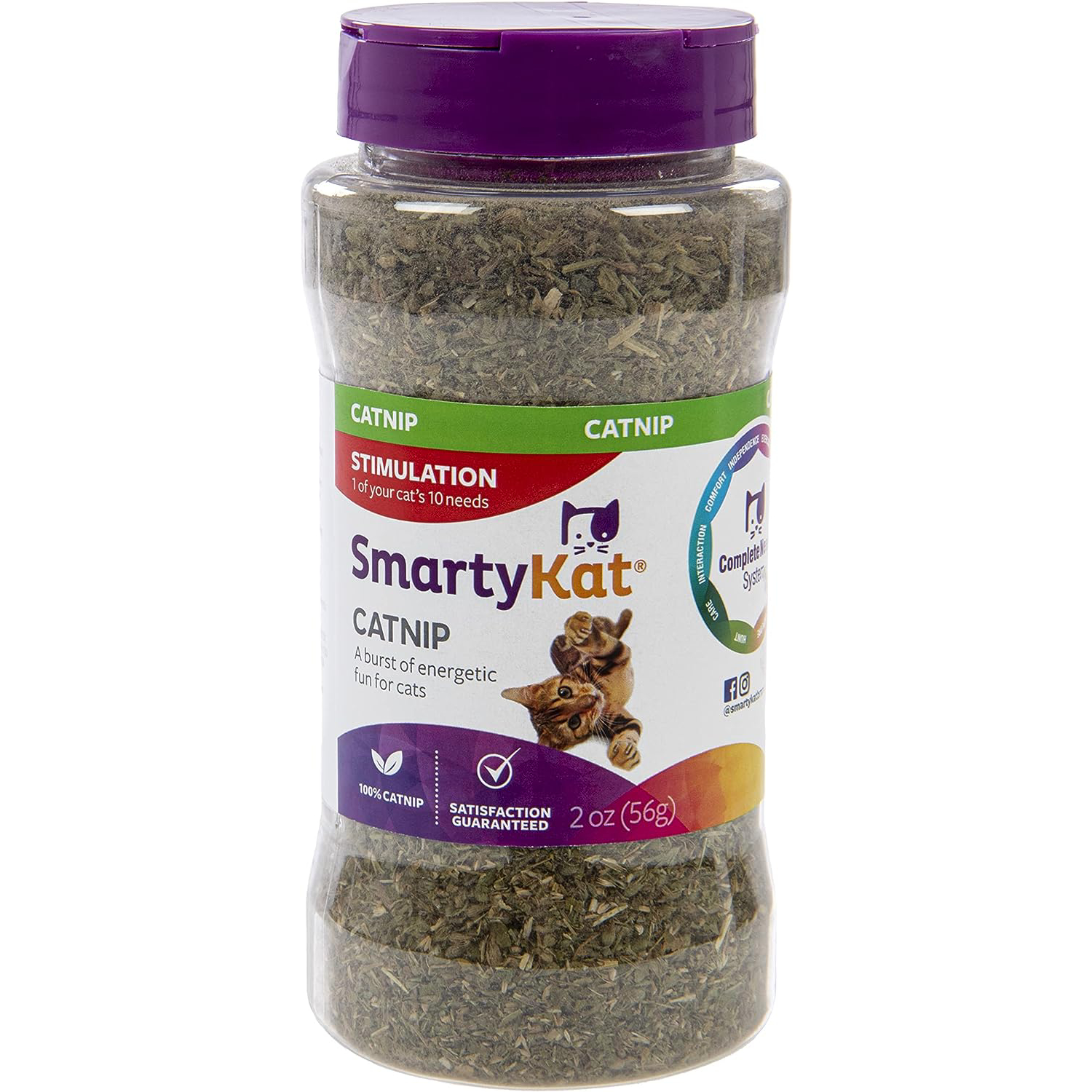 SmartyKat Catnip for Cats & Kittens, Shaker Canister - 2 Ounces New