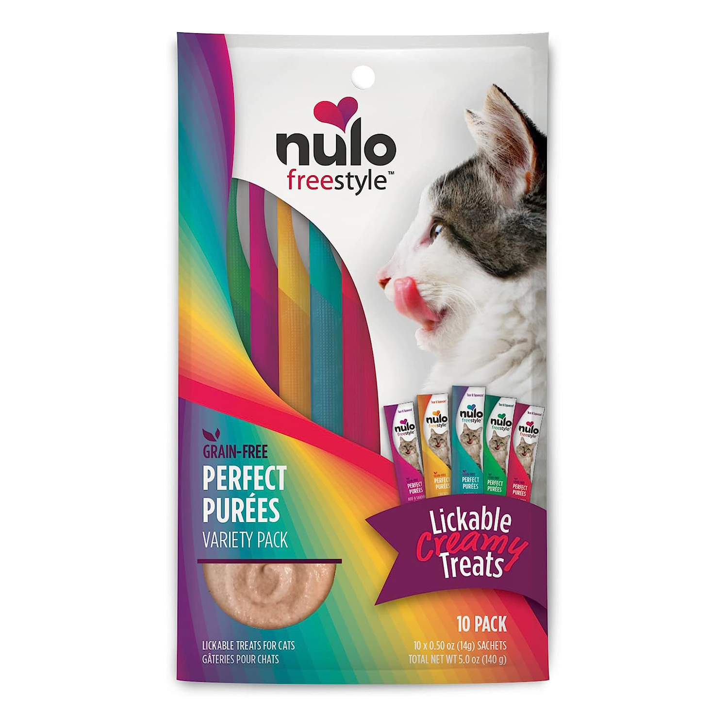 Nulo Freestyle Grain-Free Perfect Purees Premium Wet Cat Treats