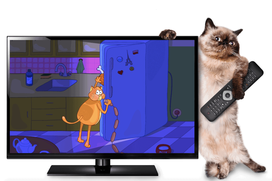 cat cartoon tv