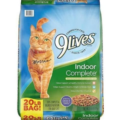 9 Lives Indoor Complete with Chicken & Salmon Flavor Dry Cat Food