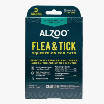 Alzoo Plant-Based Flea & Tick Spot-On for Cats