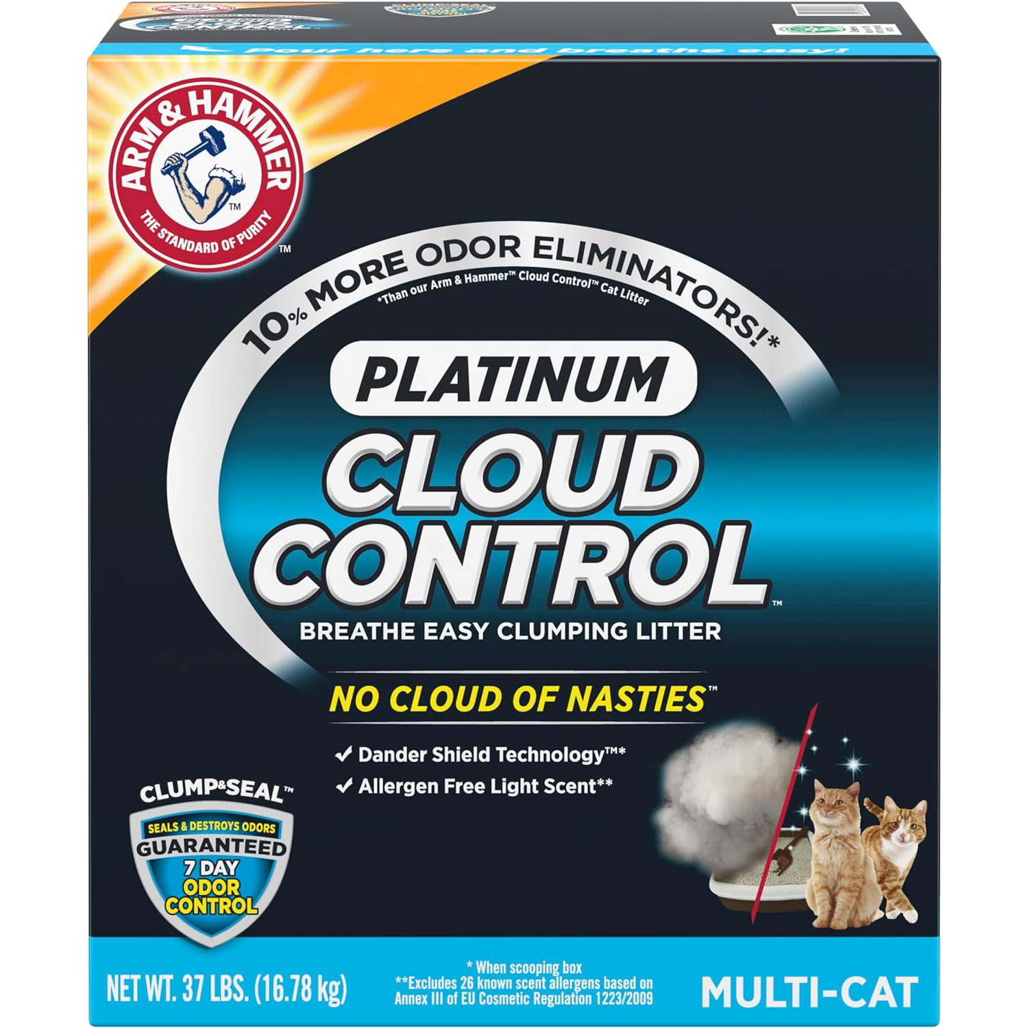 ARM & HAMMER Cloud Control Platinum Clumping Cat Litter