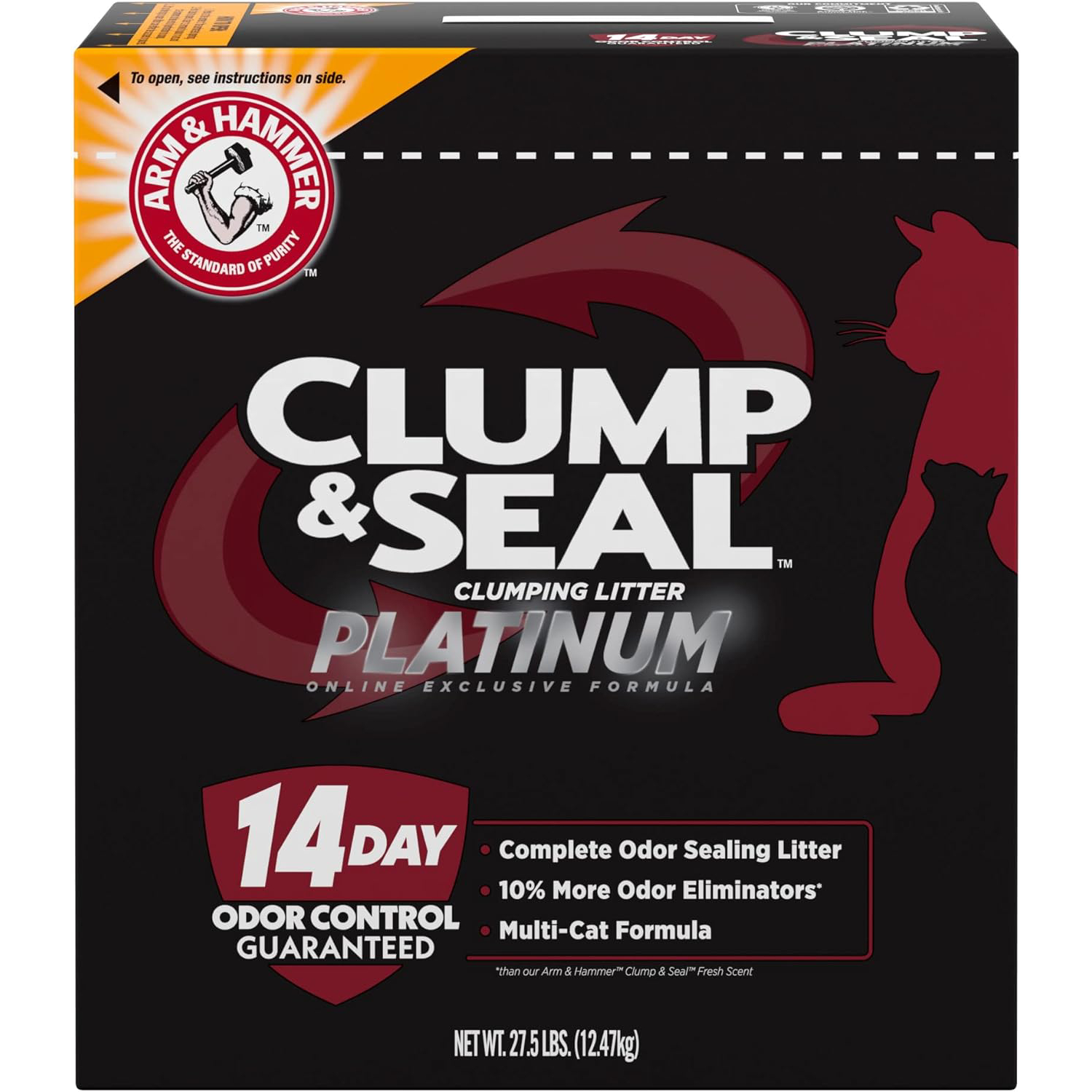 ARM & HAMMER Clump & Seal Platinum Clumping Cat Litter