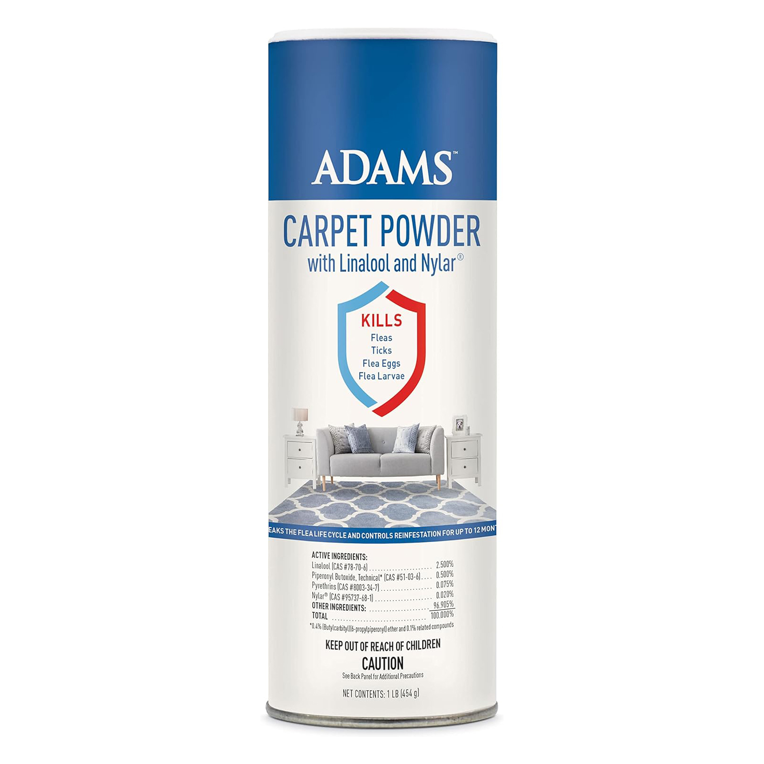 Adams Carpet Powder With Linalool and Nylar