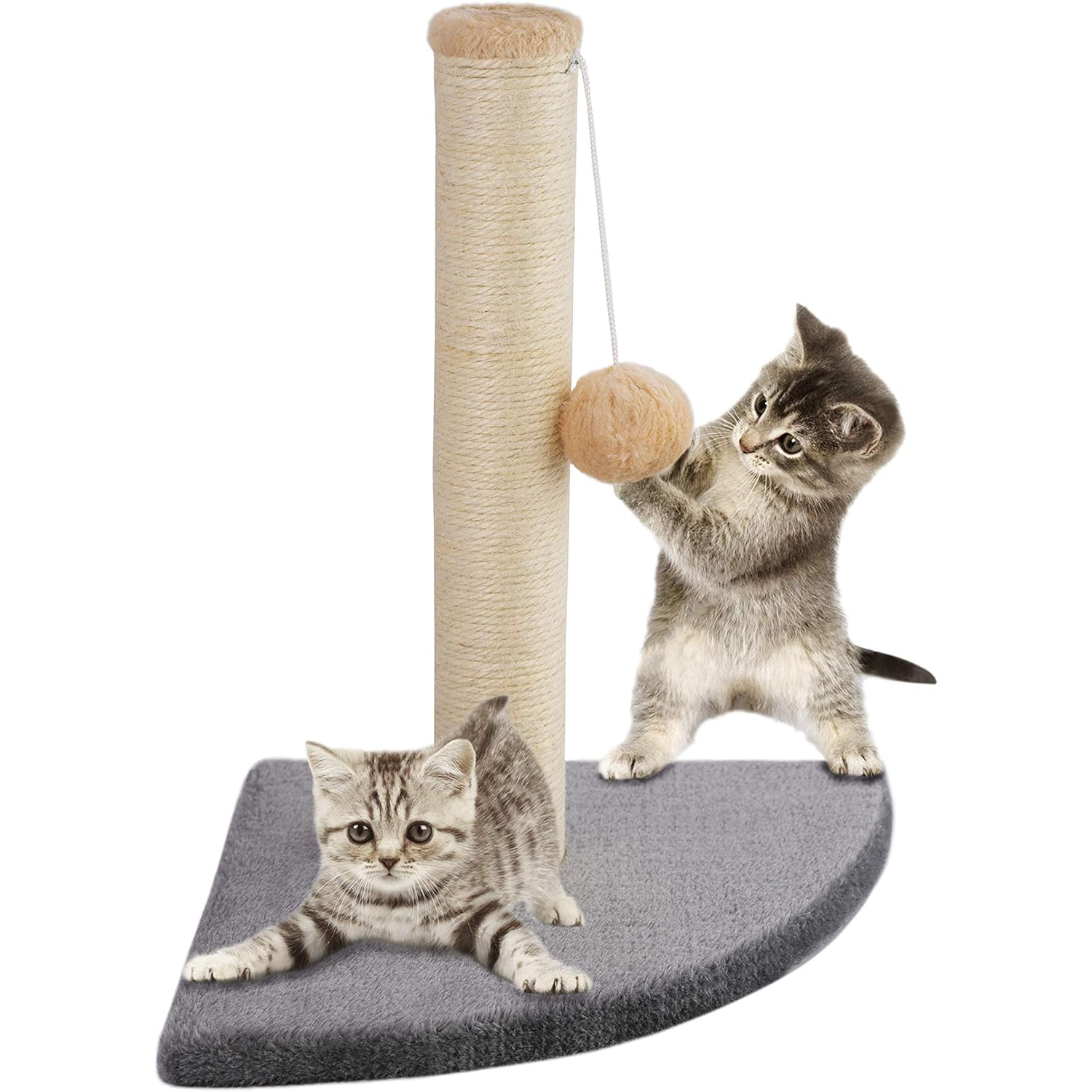 Adeptna Kitten Corner Sisal Scratching Pole Post new