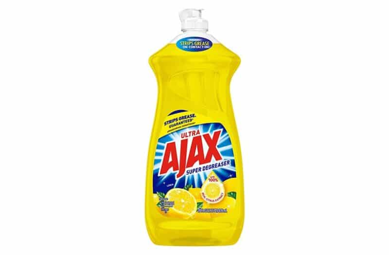 Ajax Dishwashing Liquid Dish Soap Yellow Lemon