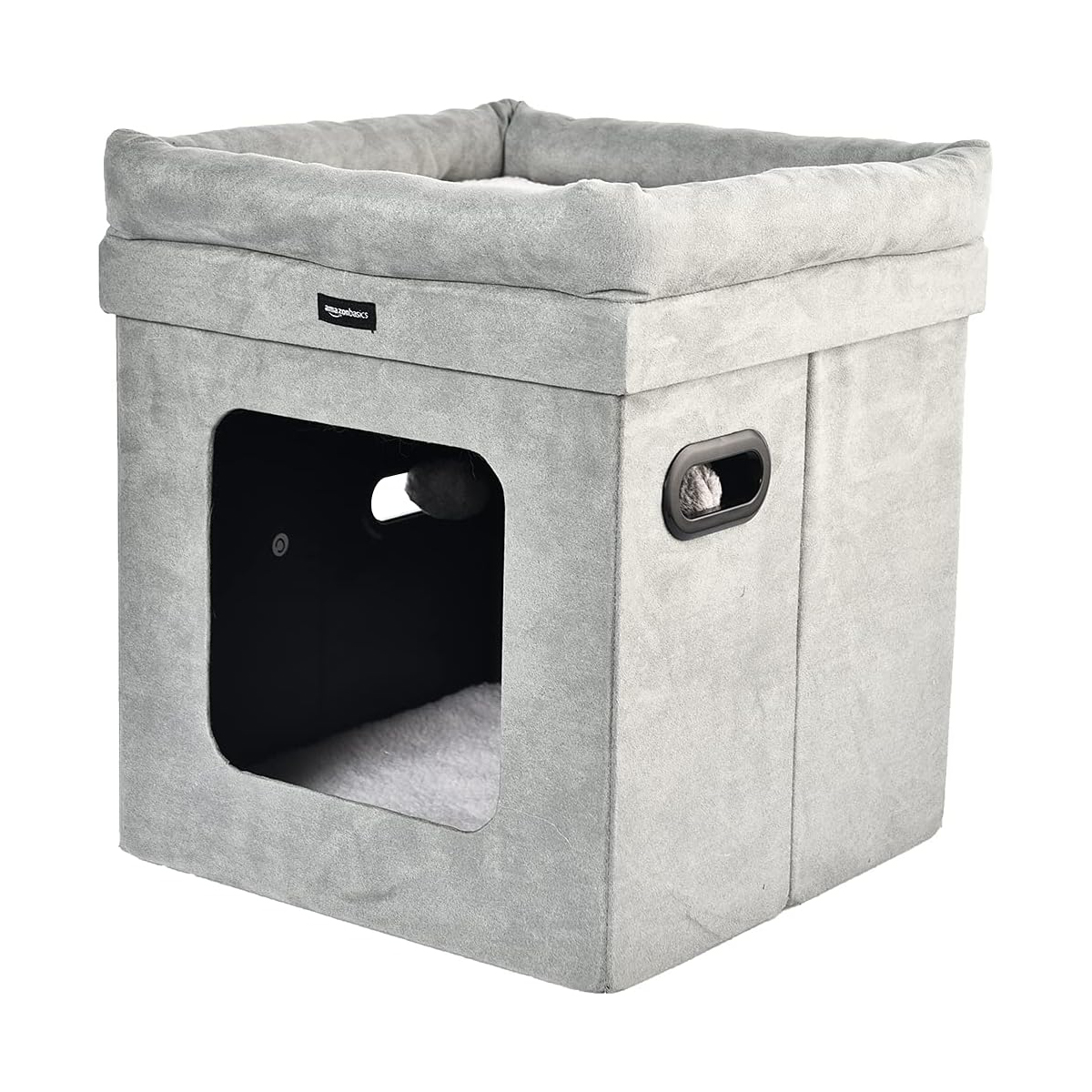 Amazon Basics Collapsible Cube Cat Bed