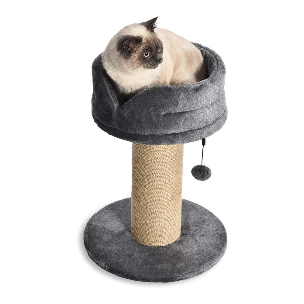Amazon Basics Large Cat Scratching Post Tree Tower With Platform Bed new