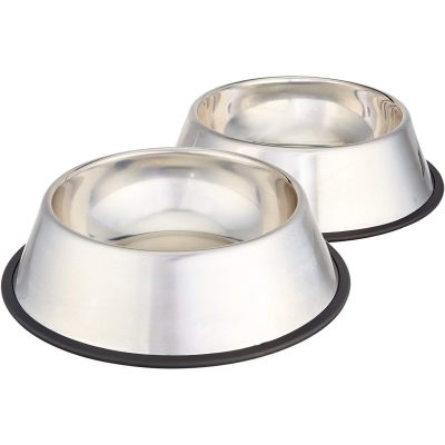 AmazonBasics Stainless Steel Food Bowls