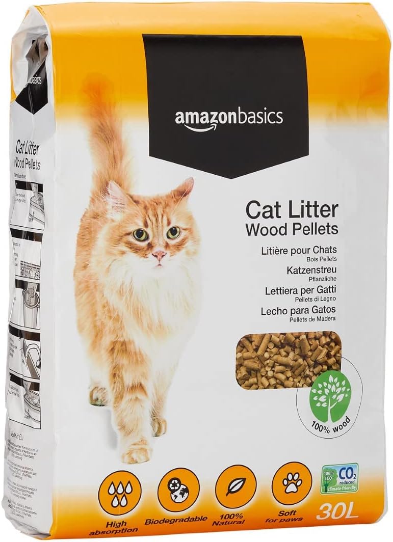 AmazonBasics Cat Litter Wood Pellets