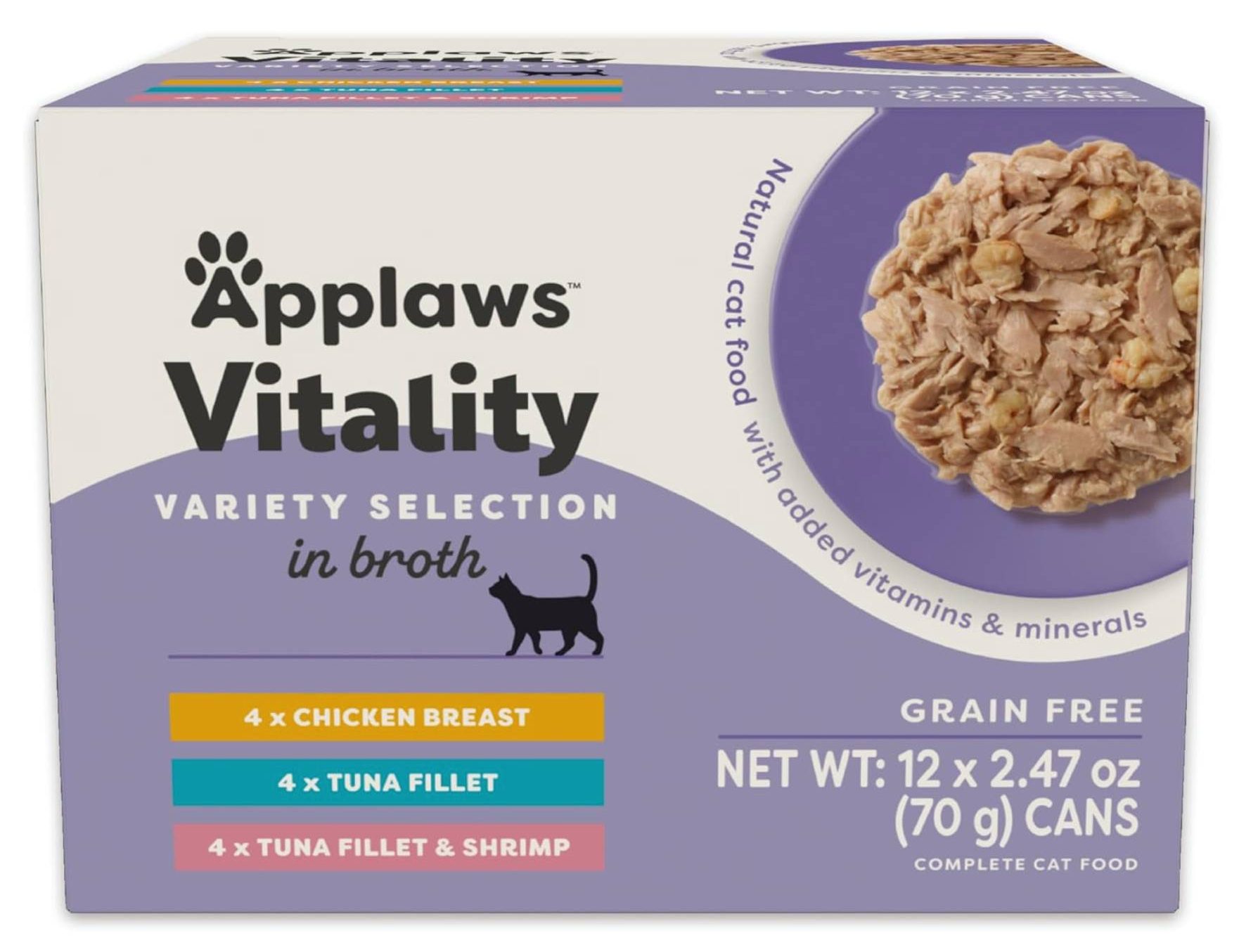 Applaws Vitality Natural Wet Cat Food in Broth