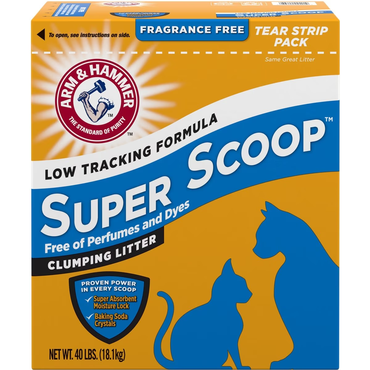 Arm & Hammer Litter Super Scoop Unscented Clumping Clay Cat Litter