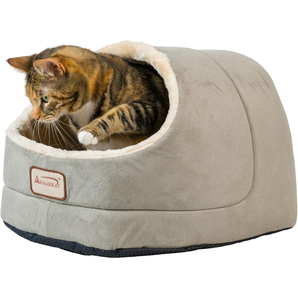Armarkat Cave Shape Covered Kitten Bed
