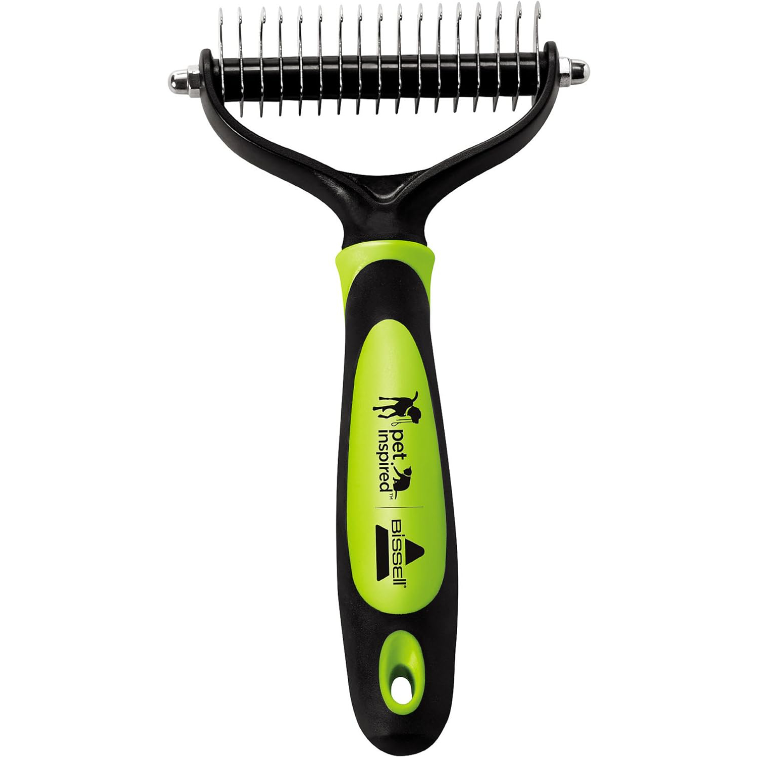 BISSELL FURGET IT Cat and Dog Grooming Brush with Shedding and Dematting, 2064A Green New (1)