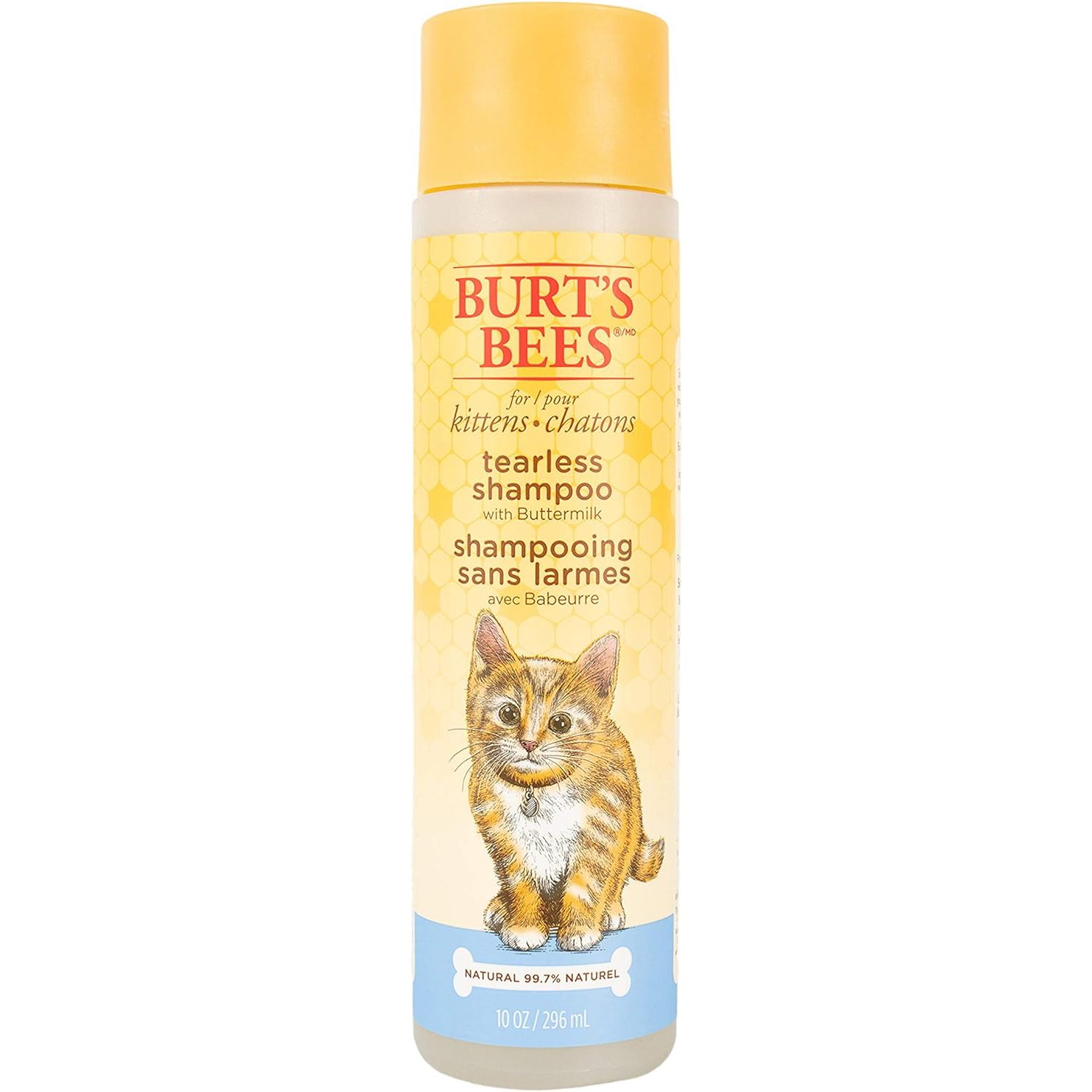 BURT_S BEES FOR PETS Kittens Natural Tearless Shampoo with Buttermilk, 10 Fl Oz - Kitten and Cat Grooming And Bath Supplies, Kitty Shampoo, Pet Shampoo for Cats new