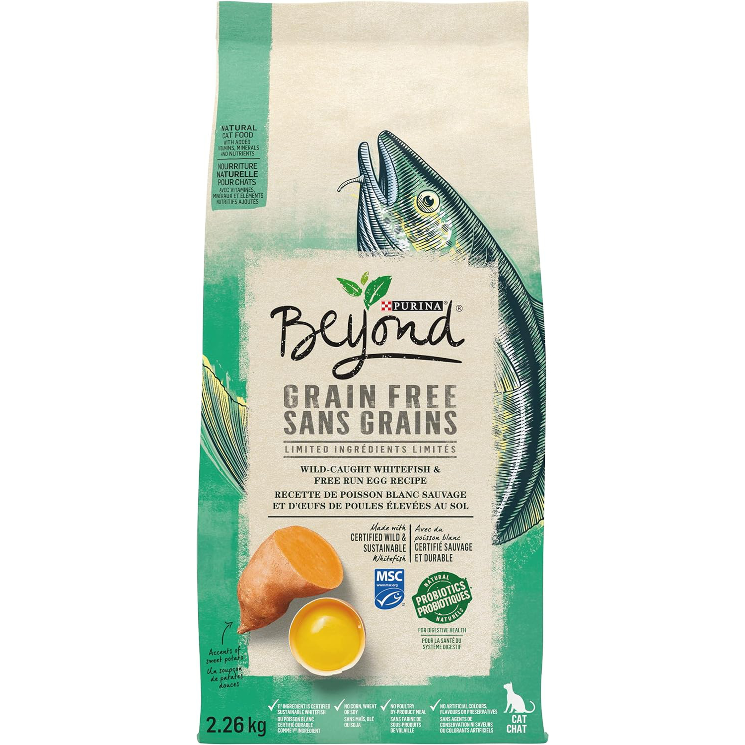 Beyond Grain Free Natural Dry Cat Food, Wild-Caught Whitefish & Free Run Egg