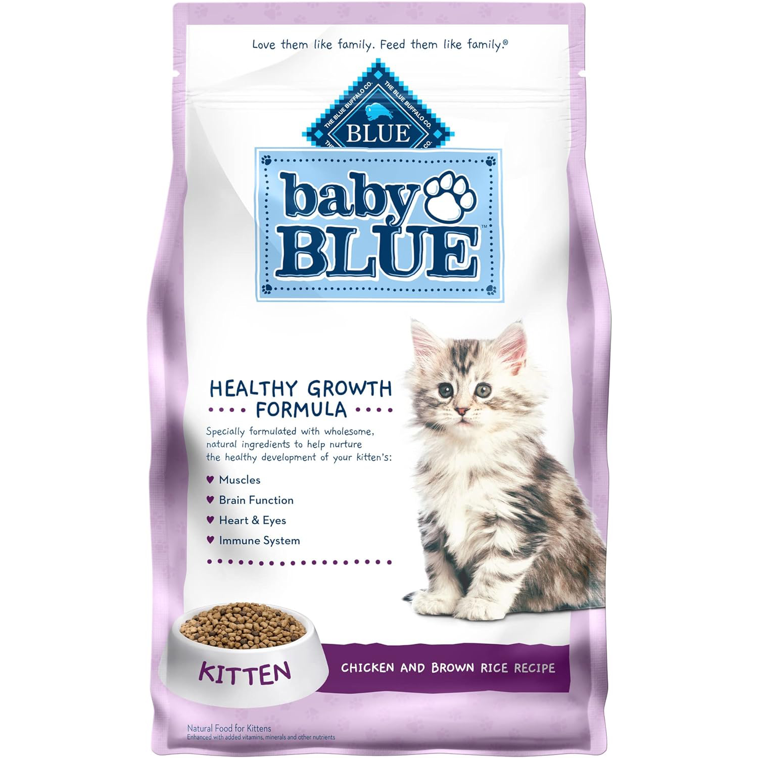 Blue Buffalo Healthy Growth Kitten Chicken & Rice Dry Cat Food